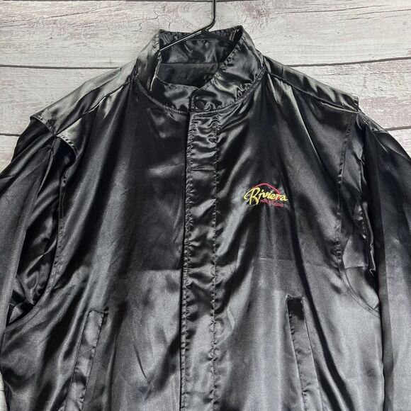 Vintage Riviera Hotel & Casino Satin Full Zip Jacket XL Circe Las Vegas - Picture 3 of 11